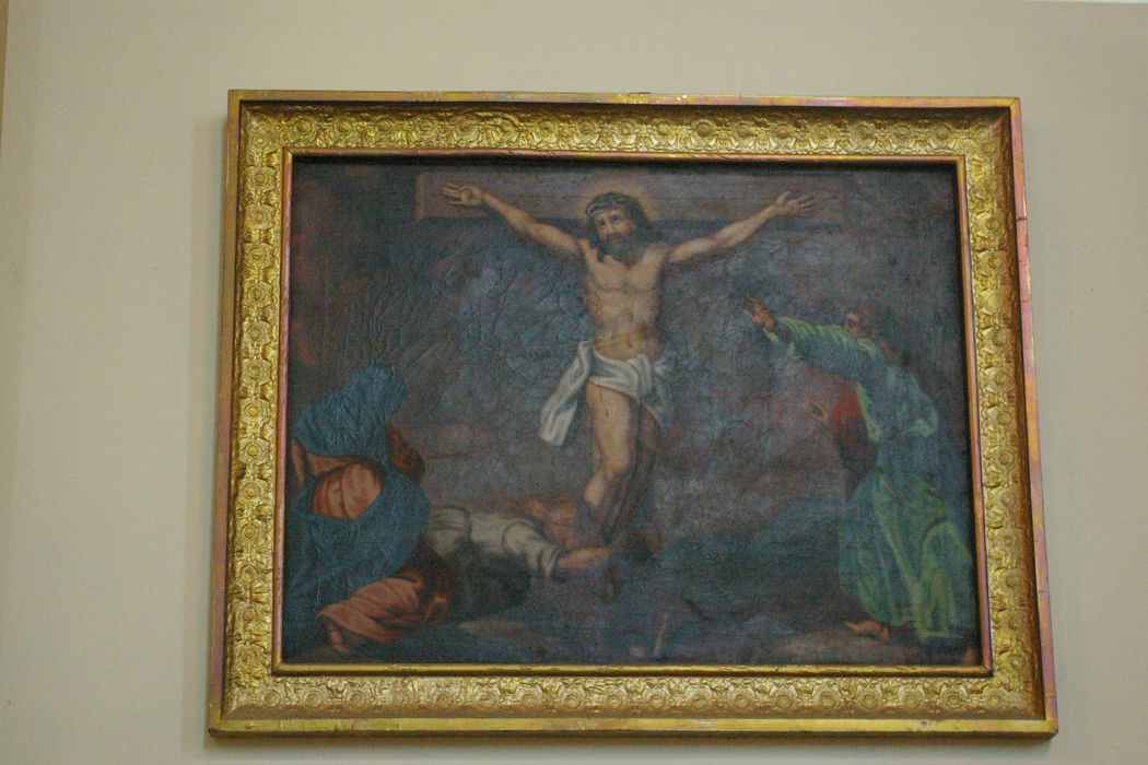 tableau (chemin de croix), détail d’une station - © Ministère de la Culture (France), Conservation des antiquités et des objets d’art de Haute-Savoie – Tous droits réservés 