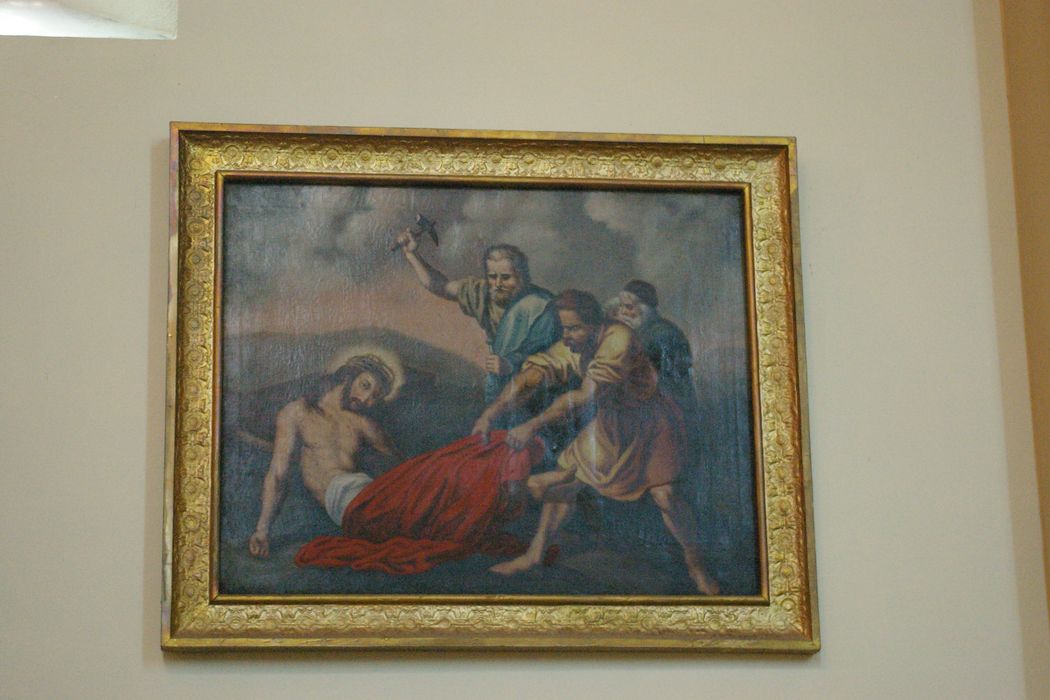 tableau (chemin de croix), détail d’une station - © Ministère de la Culture (France), Conservation des antiquités et des objets d’art de Haute-Savoie – Tous droits réservés 