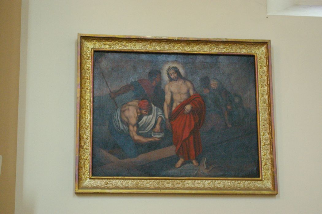tableau (chemin de croix), détail d’une station - © Ministère de la Culture (France), Conservation des antiquités et des objets d’art de Haute-Savoie – Tous droits réservés 