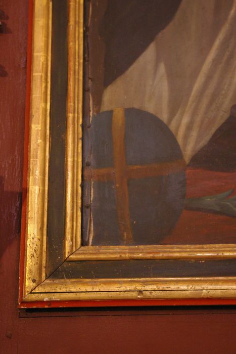 tableau : Remise du rosaire, détail