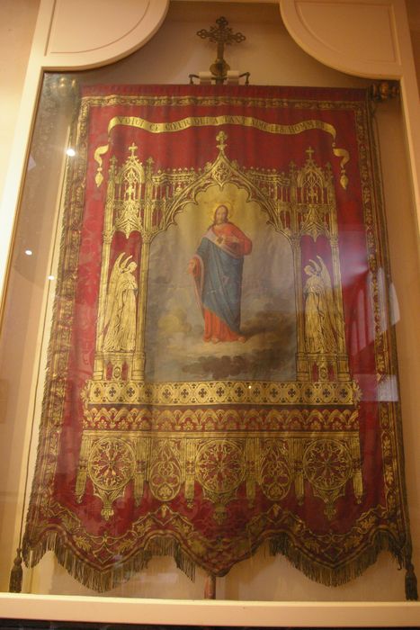 bannière de procession : Christ du Sacré-Coeur