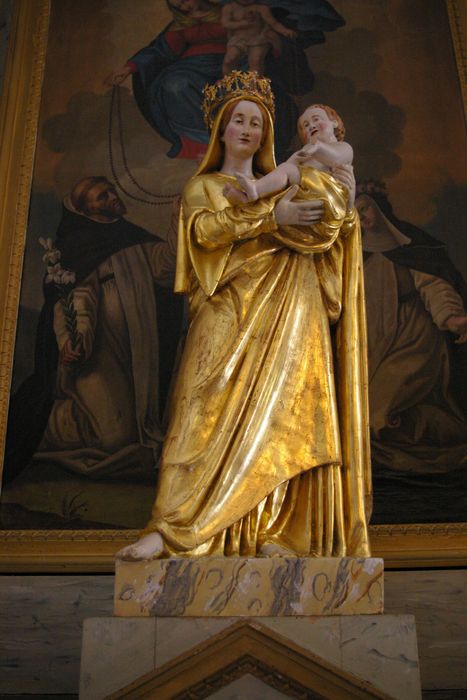 statue : Vierge à l’Enfant - © Ministère de la Culture (France), Conservation des antiquités et des objets d’art de Haute-Savoie – Tous droits réservés