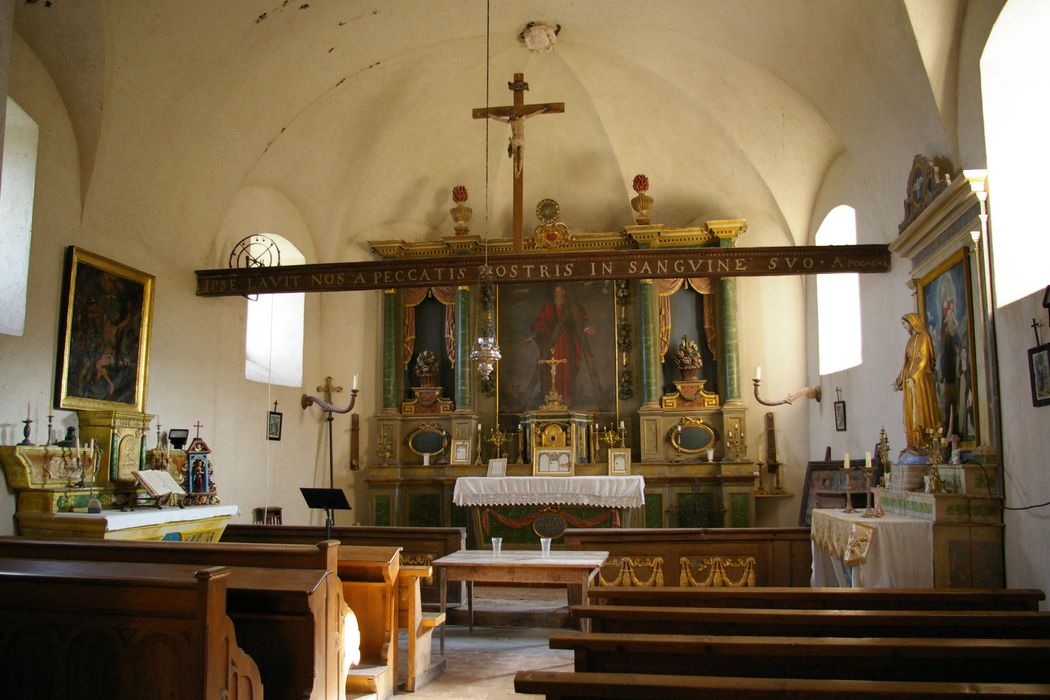 autel (maître-autel), retable, tableau : Saint André