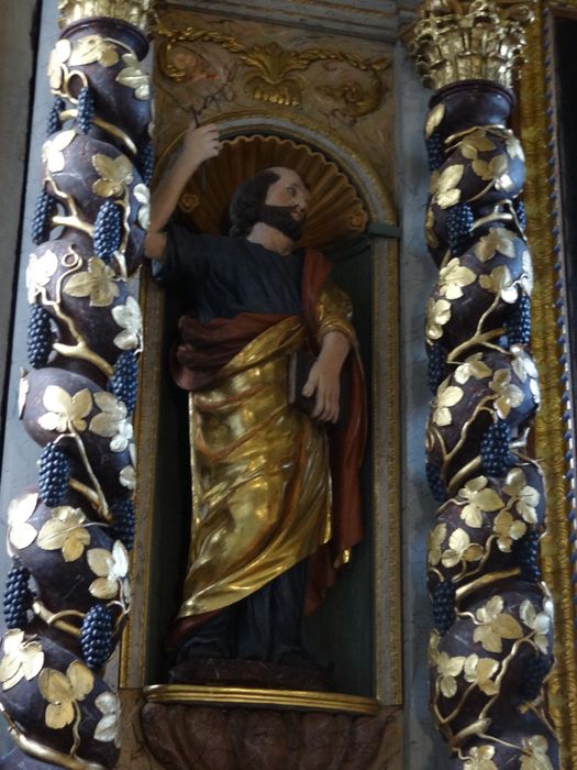 statue : saint Pierre - © Ministère de la Culture (France), Conservation des antiquités et des objets d’art de Haute-Savoie – Tous droits réservés 