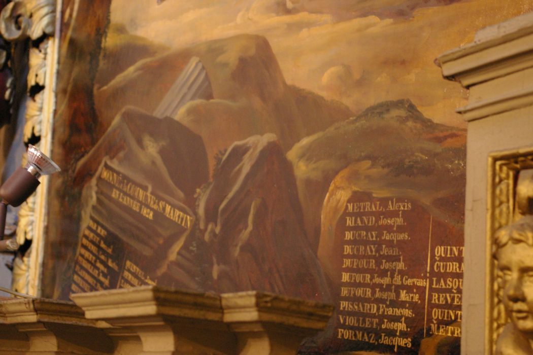 tableau : Saint Martin, détail - © Ministère de la Culture (France), Conservation des antiquités et des objets d’art de Haute-Savoie – Tous droits réservés 