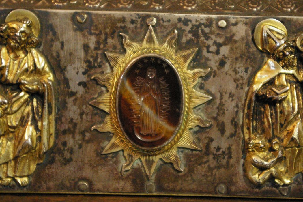 reliquaire du Bienheureux Ponce de Faucigny, détail - © Ministère de la Culture (France), Conservation des antiquités et des objets d’art de Haute-Savoie – Tous droits réservés 