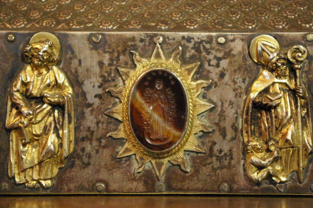 reliquaire du Bienheureux Ponce de Faucigny, détail - © Ministère de la Culture (France), Conservation des antiquités et des objets d’art de Haute-Savoie – Tous droits réservés 