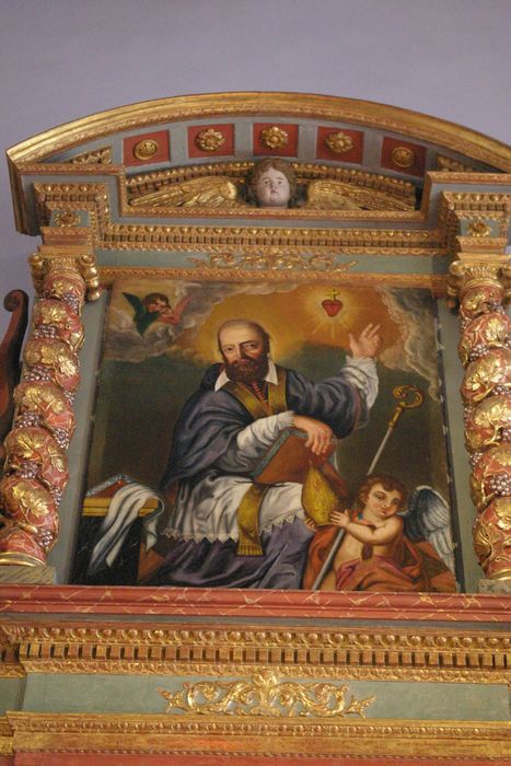 retable du maître-autel, détail - © Ministère de la Culture (France), Conservation des antiquités et des objets d’art de Haute-Savoie – Tous droits réservés 