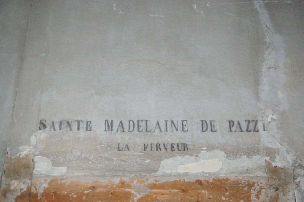 inscriptions murales, vue partielle