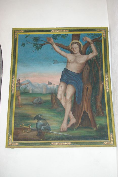 tableau : Saint Sébastien - © Ministère de la Culture (France), Conservation des antiquités et des objets d’art de Haute-Savoie – Tous droits réservés 