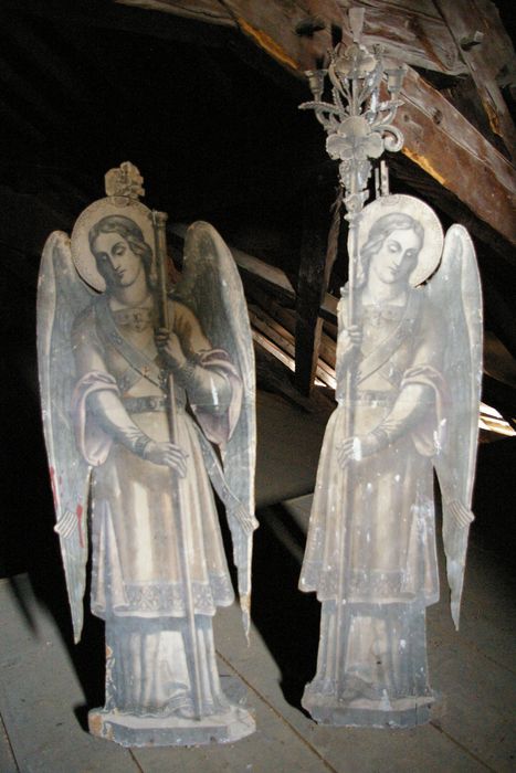 estampes : Anges en trompe-l'oeil - © Ministère de la Culture (France), Conservation des antiquités et des objets d’art de Haute-Savoie – Tous droits réservés 