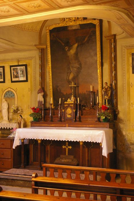 tableau d'autel : Crucifixion (la) - © Ministère de la Culture (France), Conservation des antiquités et des objets d’art de Haute-Savoie – Tous droits réservés 