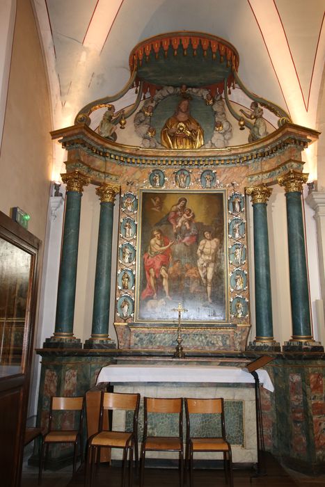 Retable de l'autel du Sacré-Coeur