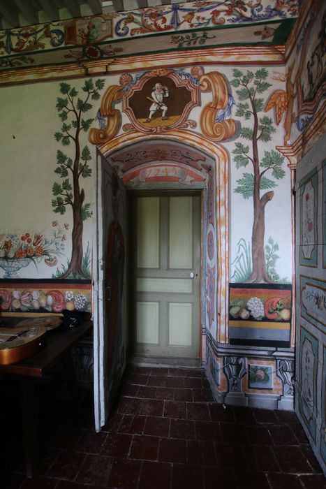 peintures monumentales : Scènes de Don Quichotte et Sancho Pansa, vue partielle