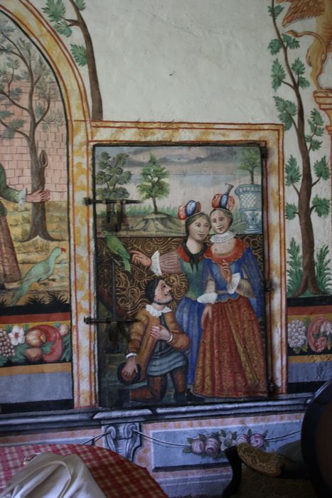 peintures monumentales : Scènes de Don Quichotte et Sancho Pansa, vue partielle