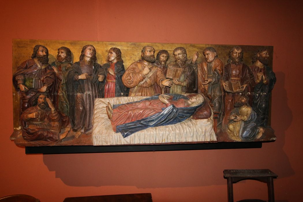 bas-relief : la Mort de la Vierge - © Ministère de la Culture (France), Conservation des antiquités et des objets d’art de Haute-Savoie – Tous droits réservés