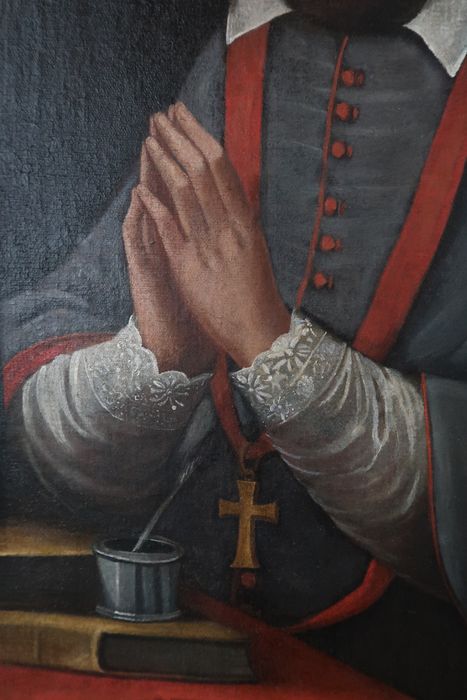 tableau : Saint François de Sales, détail