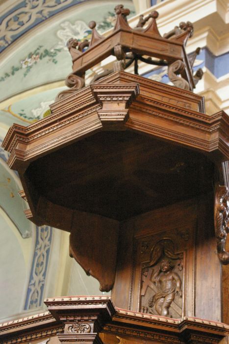 chaire à prêcher, vue partielle