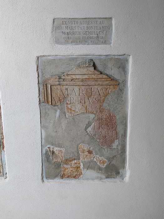 plaque commémorative de Mars, de Marcus Arrius Geneliusson Flamine