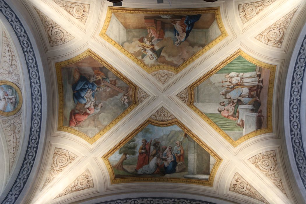 peintures monumentales : scènes de la vie du Christ