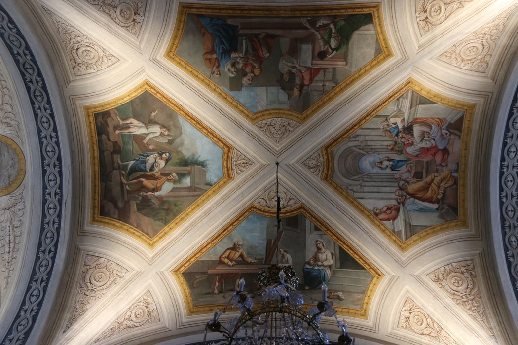peintures monumentales : scènes de la vie du Christ