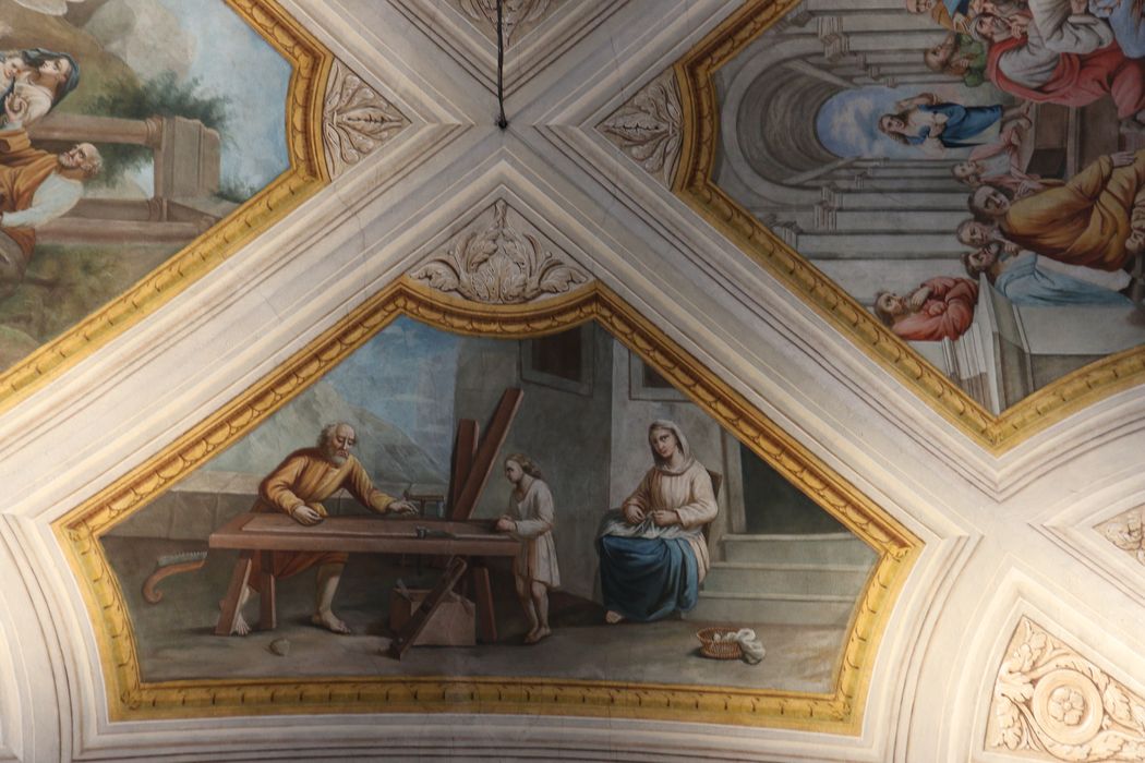 peintures monumentales : scènes de la vie du Christ