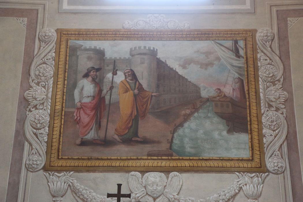 peinture monumentale : Départ de saint Jacques pour l'Espagne
