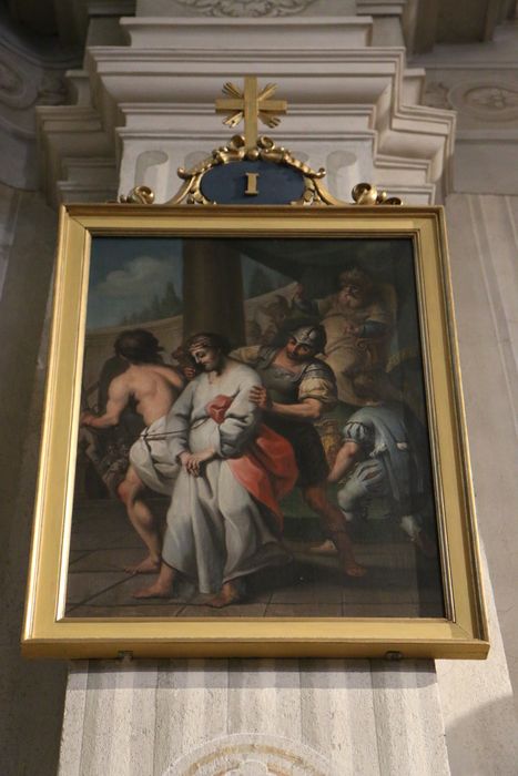 tableau (chemin de croix), détail d’une station