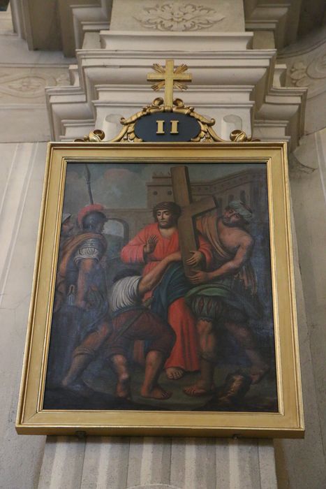 tableau (chemin de croix), détail d’une station