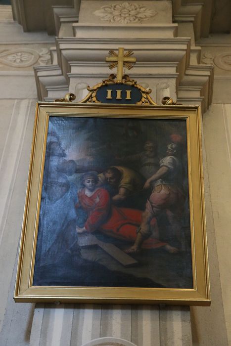 tableau (chemin de croix), détail d’une station