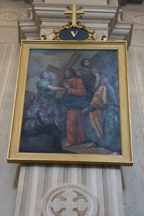 tableau (chemin de croix), détail d’une station