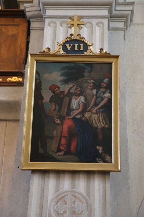 Chemin de croix : quatorze tableaux et leurs cadres