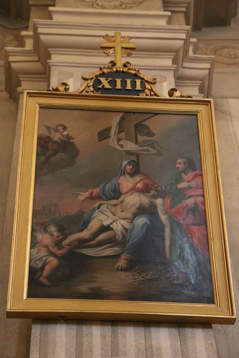 tableau (chemin de croix), détail d’une station