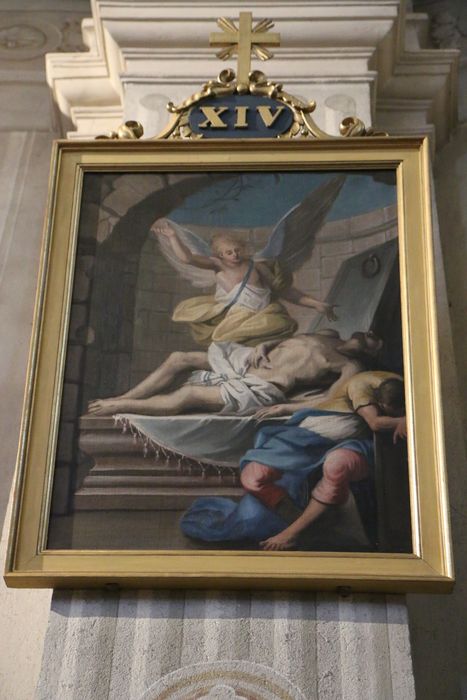 tableau (chemin de croix), détail d’une station