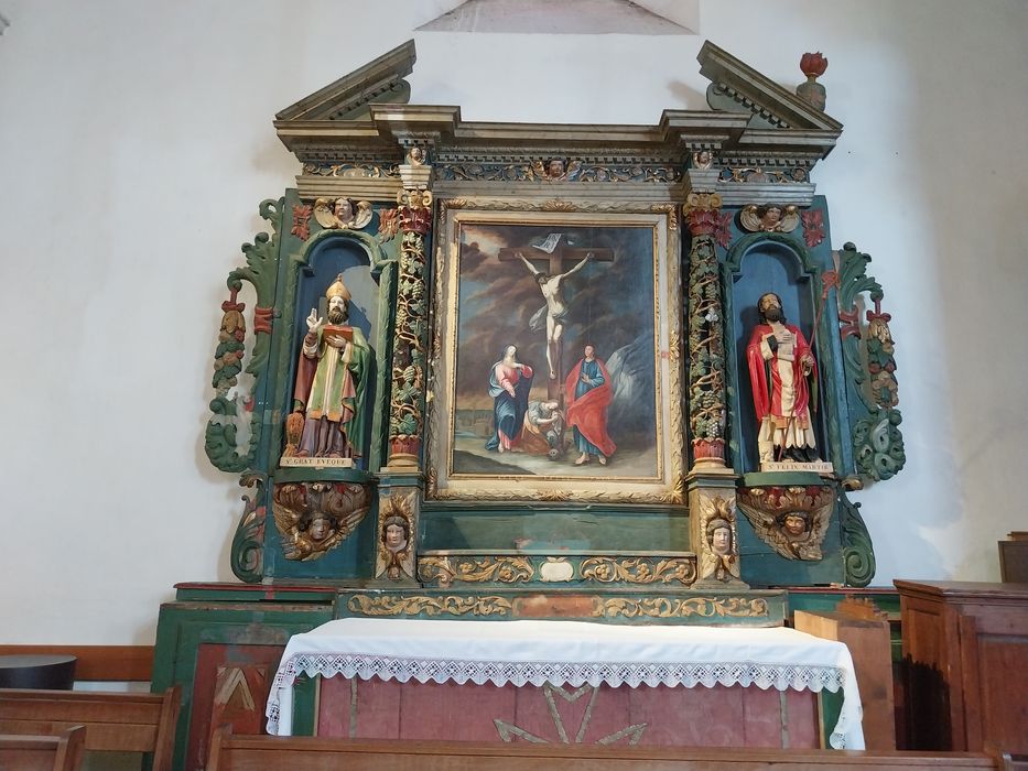 Autel, retable, tableau : autel dit de la Crucifixion