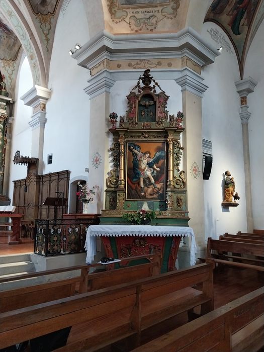autel, retable, tableau, tableau : saint Michel