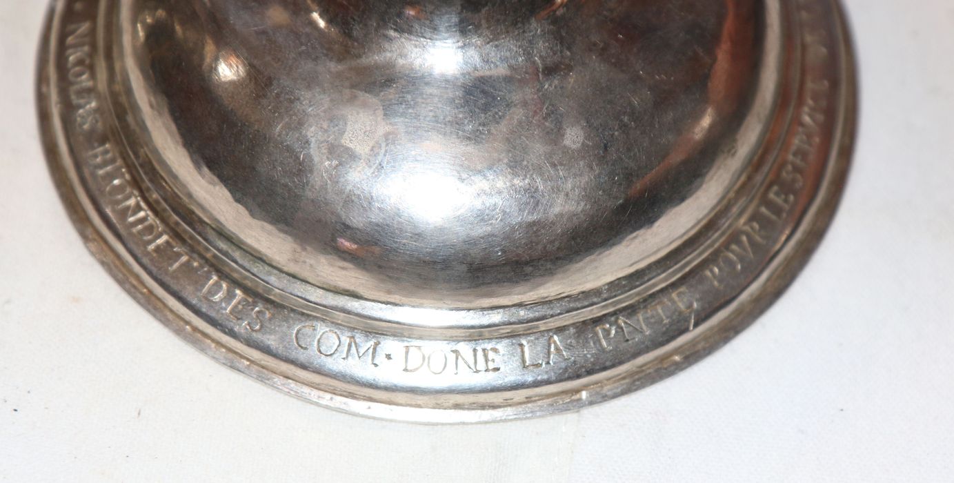 ciboire, détail de l’inscription