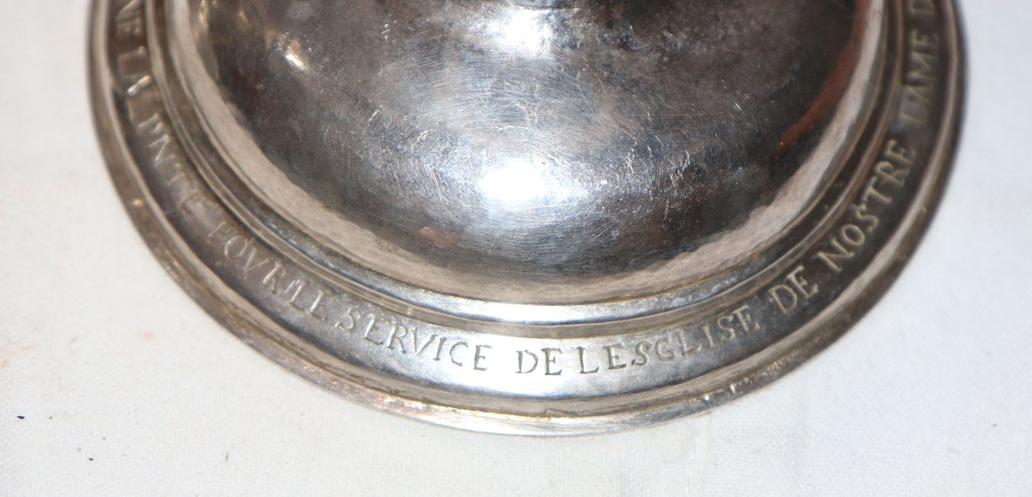 ciboire, détail de l’inscription