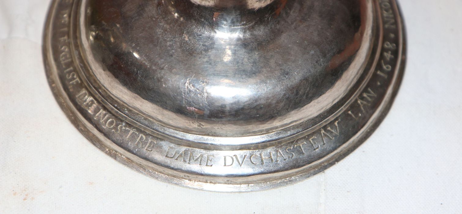 ciboire, détail de l’inscription