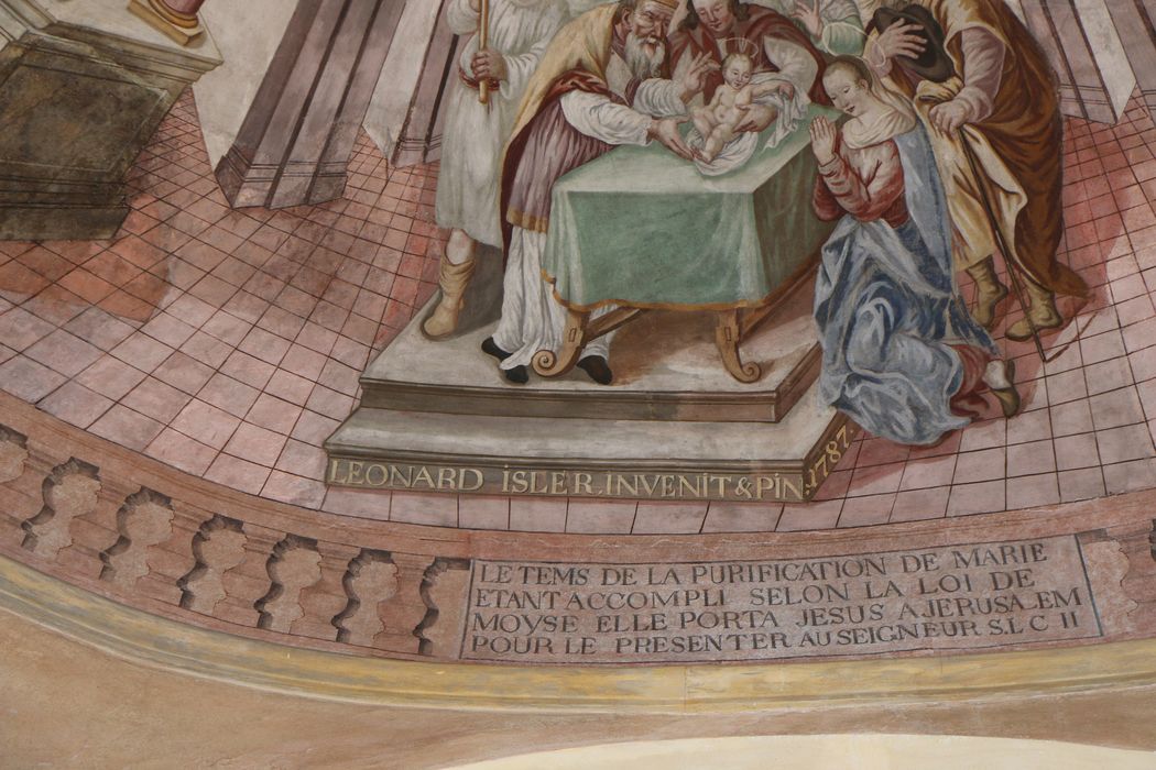 peinture monumentale de la coupole, détail : Circoncision