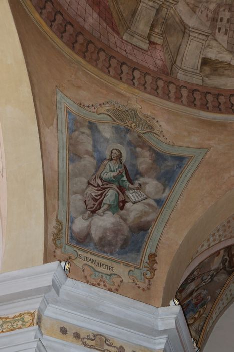 peinture monumentale de la coupole, détail : Saint Jean