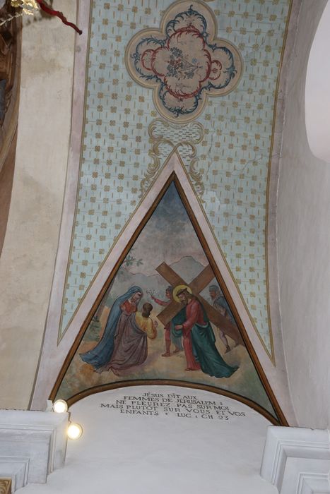 peinture monumentale : Jésus rencontre sa mère