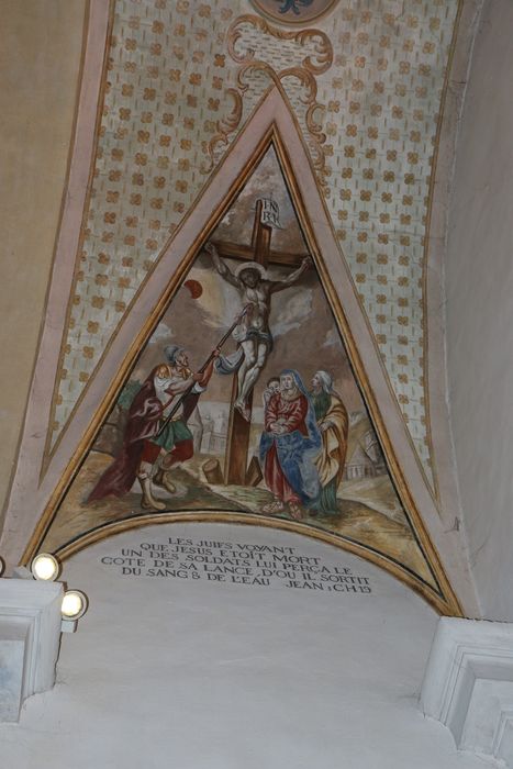 peinture monumentale : Jésus meurt sur la croix