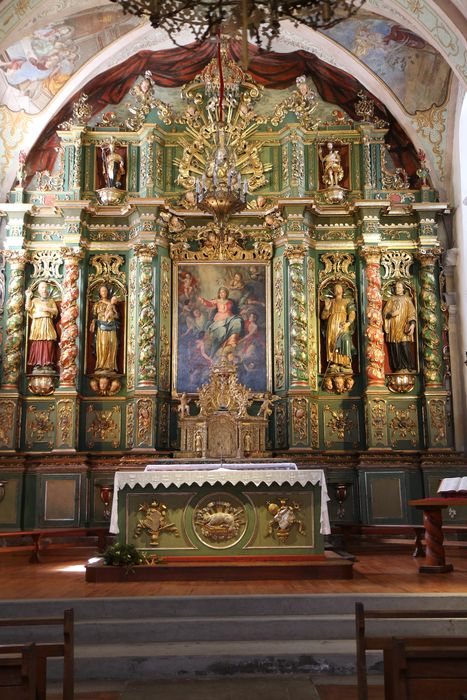 maître-autel, retable, tableau : Assomption de la Vierge