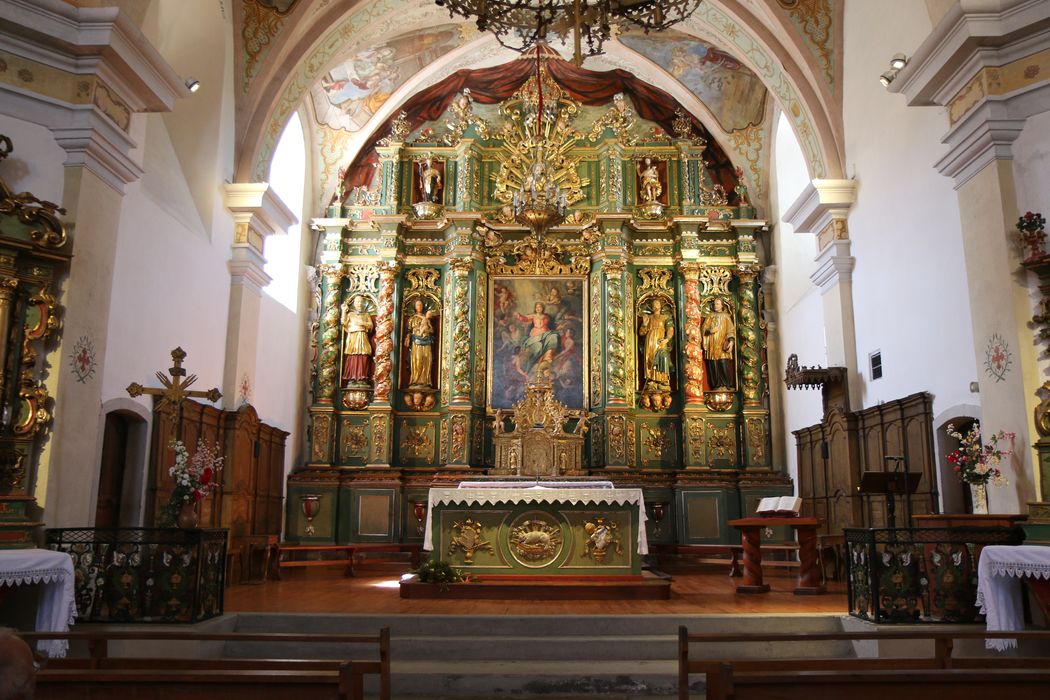 maître-autel, retable, tableau : Assomption de la Vierge