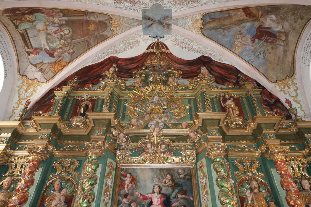 retable du maître-autel, vue partielle