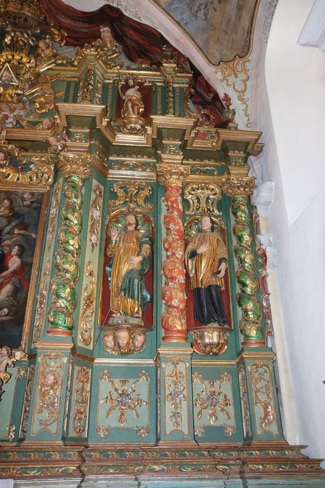 retable du maître-autel, vue partielle