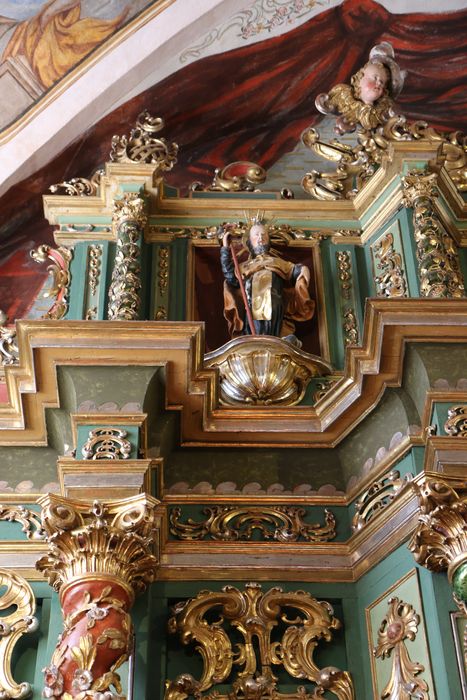 retable du maître-autel, vue partielle