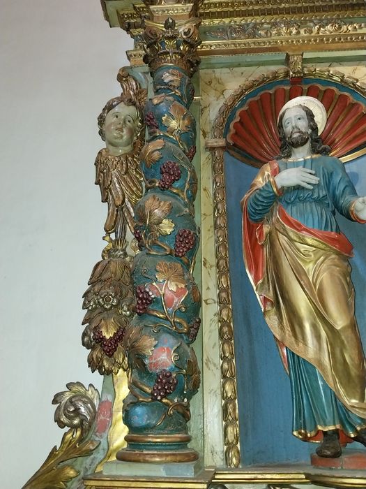 autel dit des Sept Douleurs, détail du retable