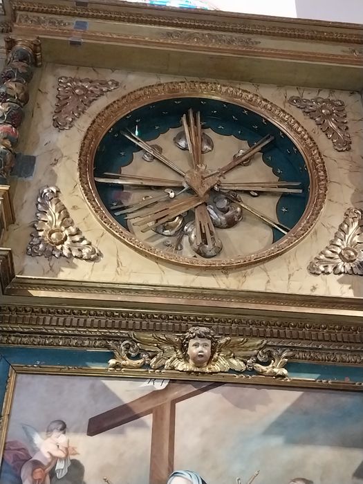 autel dit des Sept Douleurs, détail du retable